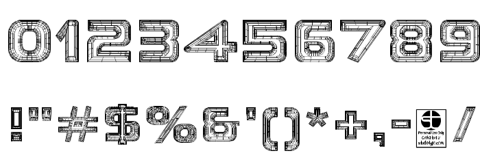 THE WIREFRAME Demo Font OTHER CHARS