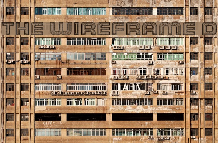 THE WIREFRAME Demo Font examples