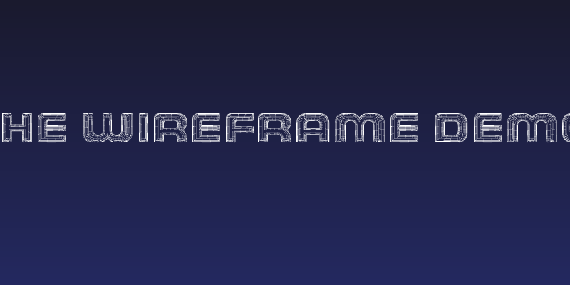 THE WIREFRAME Demo Social Header