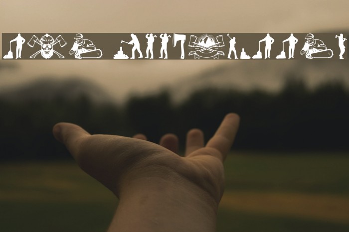 THE WOODCUTTER Font examples