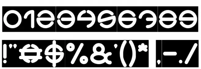 THE WORLD-Inverse Font OTHER CHARS