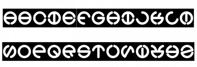 THE WORLD-Inverse Schriftart Groß