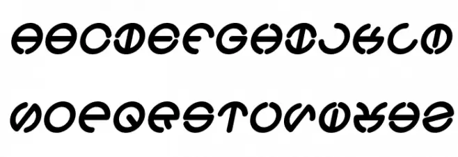 THE WORLD Italic फ़ॉन्ट अपरकेस