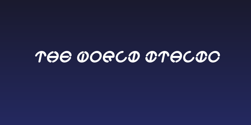 THE WORLD Italic Social Header