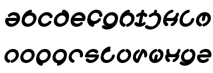 THE WORLD Italic Font LOWERCASE