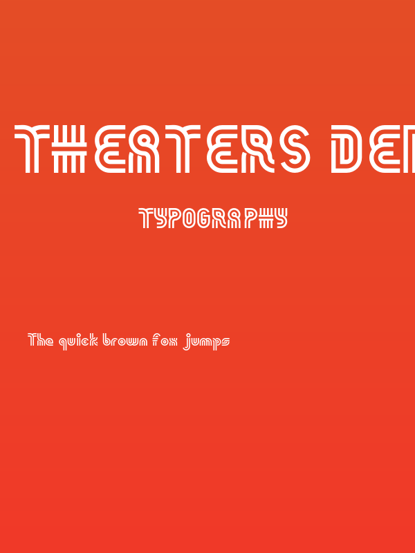 THEATERS DEMO REGULAR Poster