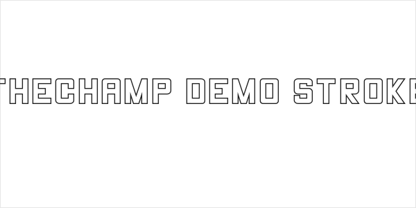 THECHAMP DEMO Stroke Logo