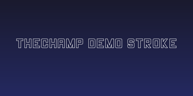 THECHAMP DEMO Stroke Social Header