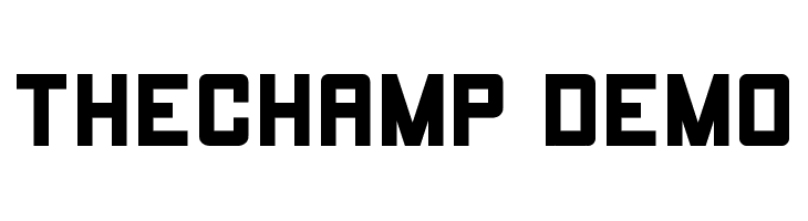 THECHAMP DEMO  नि: शुल्क फ़ॉन्ट्स डाउनलोड