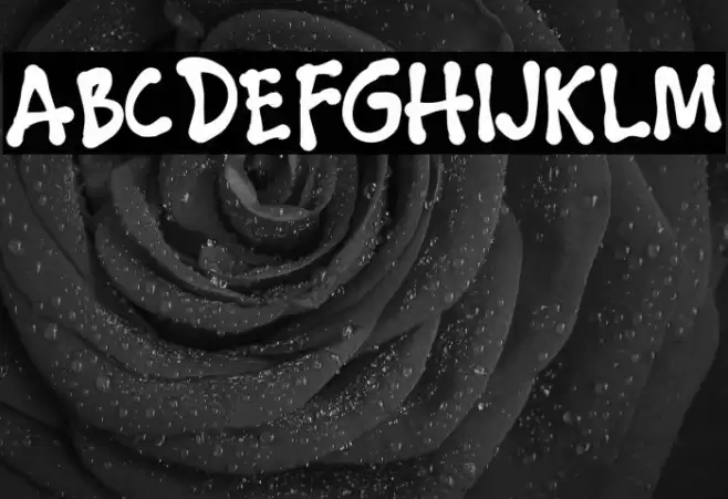 THEDARKOCEAN Font examples