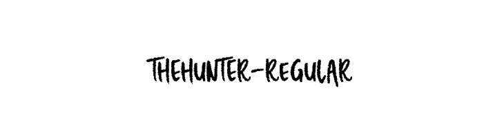 THEHUNTER-Regular  Frei Schriftart Herunterladen