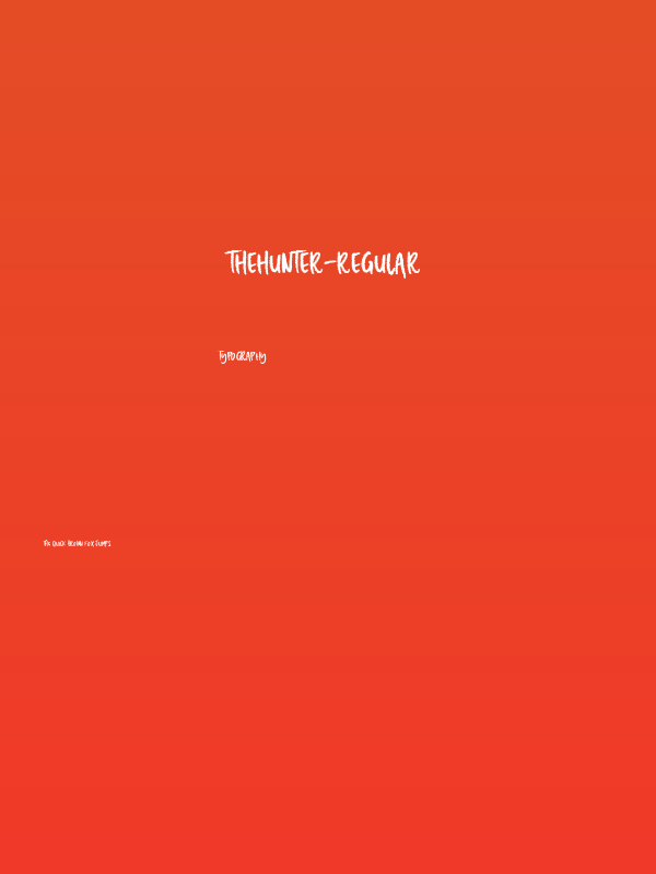 THEHUNTER-Regular Poster