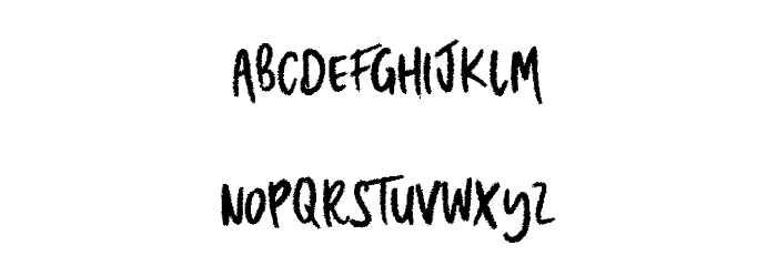 THEHUNTER-Regular Font LOWERCASE