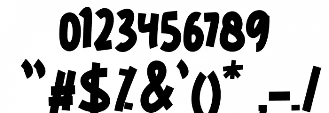 THELuckyFREE Font OTHER CHARS