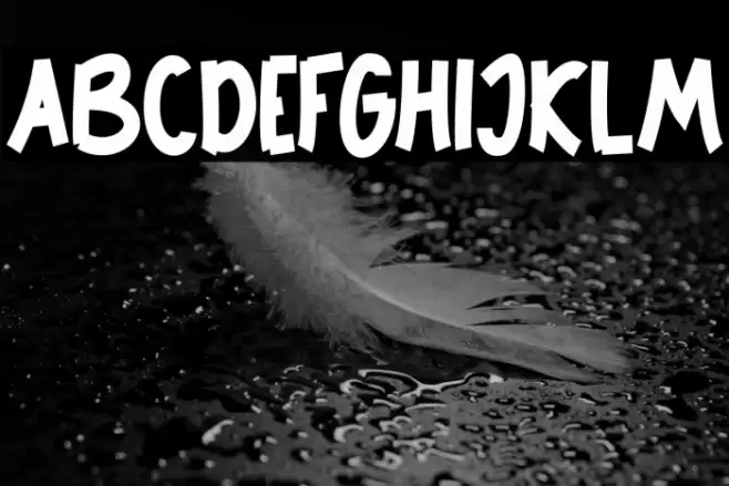 THELuckyFREE Font examples