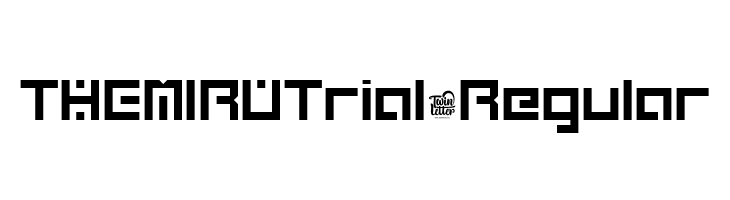 THEMIRUTrial-Regular  Скачать бесплатные шрифты