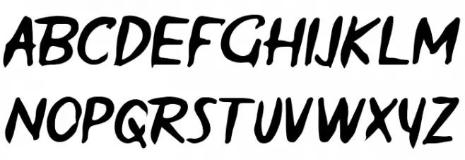 THEODA ITALIC Caratteri MAIUSCOLE