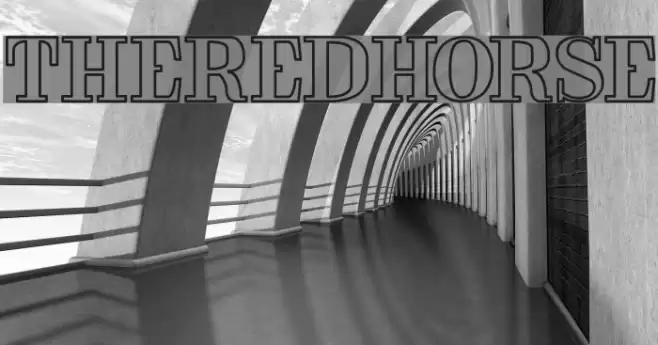 THEREDHORSE Font examples