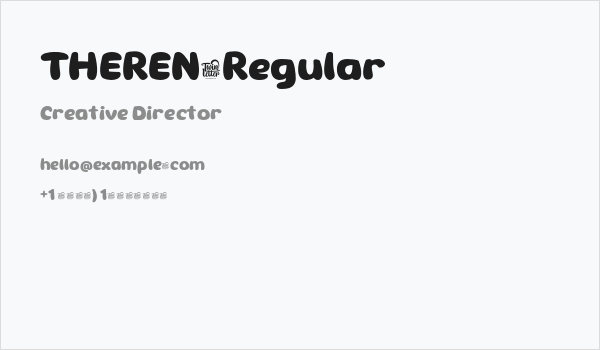 THEREN-Regular Business Card