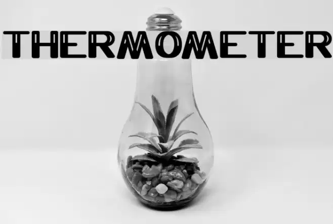 THERMOMETER Font examples