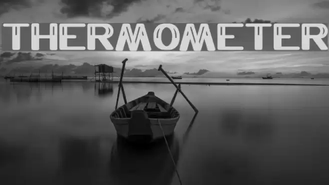 THERMOMETER Font examples