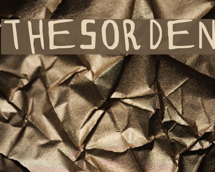 THESORDEN Font examples