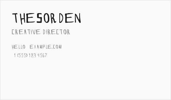 THESORDEN Business Card