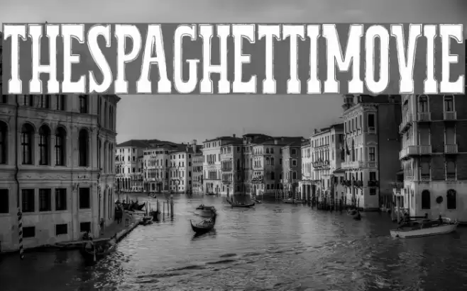 THESPAGHETTIMOVIE Font examples