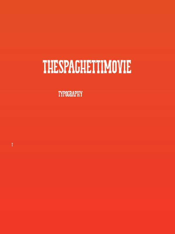 THESPAGHETTIMOVIE Poster