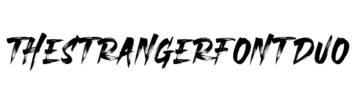 THESTRANGERFONTDUO  Скачать бесплатные шрифты