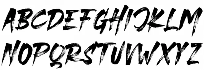 THESTRANGERFONTDUO Schriftart Groß