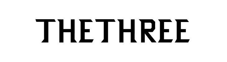 THETHREE  フリーフォントのダウンロード