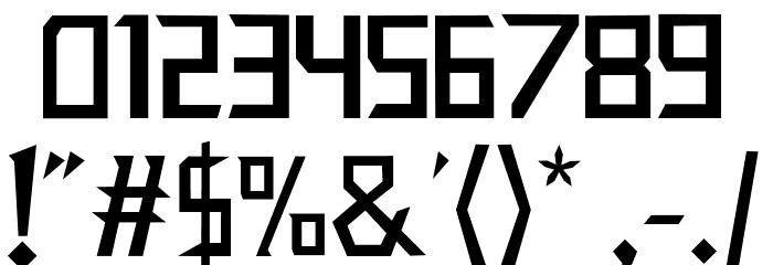 THETHREE Font OTHER CHARS