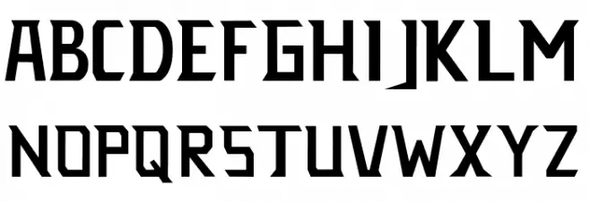 THETHREE Schriftart Groß
