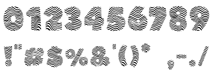 THEWAVE-Regular Font OTHER CHARS