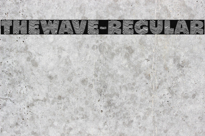 THEWAVE-Regular Font examples