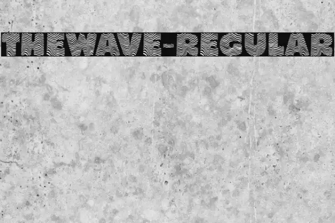 THEWAVE-Regular Шрифта examples