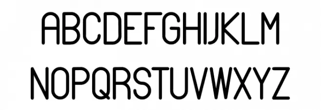 THEWELL Шрифта ВЕРХНИЙ