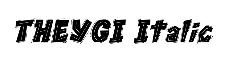 THEYGI Italic  baixar fontes gratis