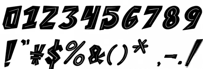 THEYGI Italic Font OTHER CHARS