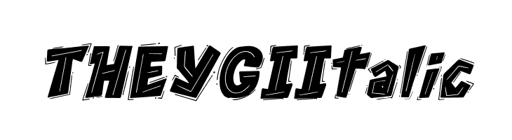 THEYGI Italic  フリーフォントのダウンロード