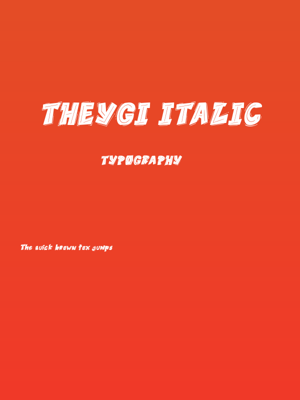 THEYGI Italic Poster