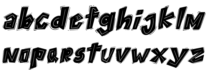 THEYGI Italic Font LOWERCASE