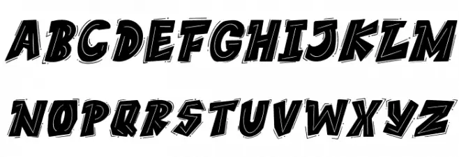 THEYGI Italic フォント 大文字