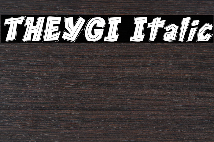 THEYGI Italic Example 2