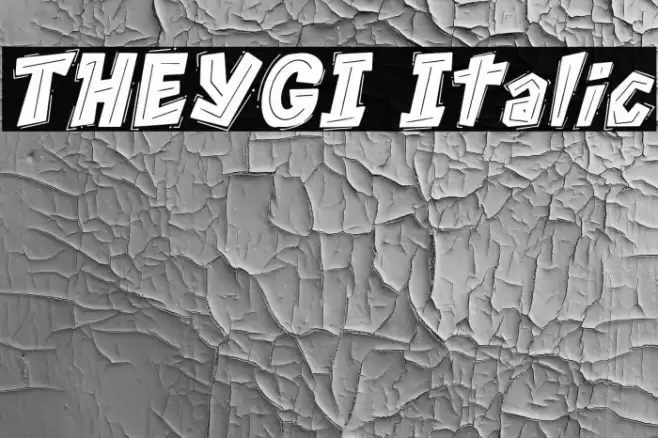 THEYGI Italic Font examples