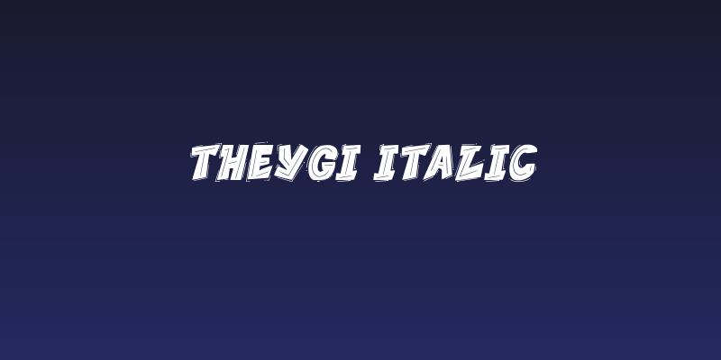 THEYGI Italic Social Header