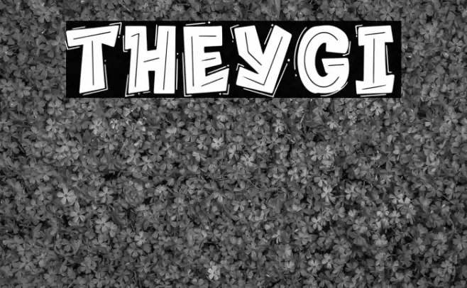 THEYGI Font examples