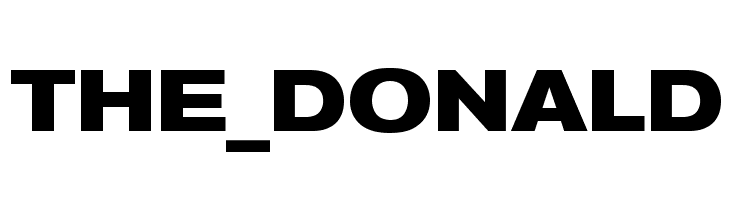 THE_DONALD Font