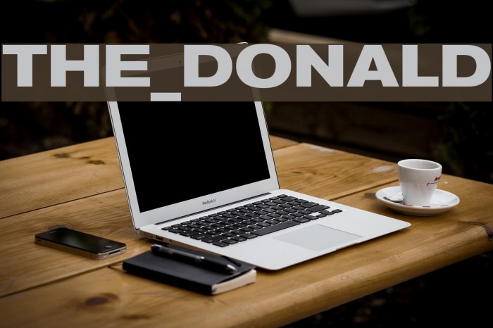 THE_DONALD Font examples